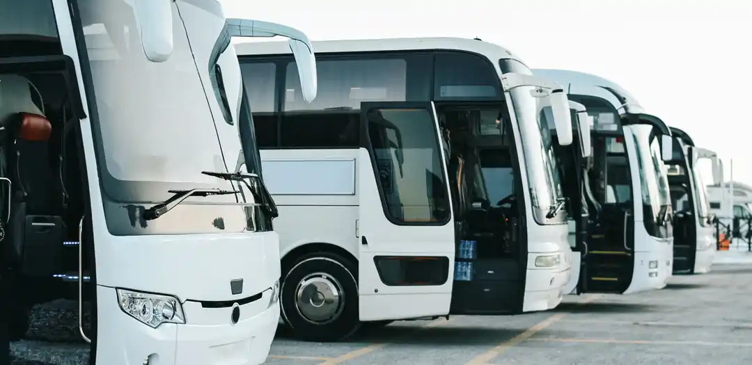 Passenger transit fleet vehicles in active operation