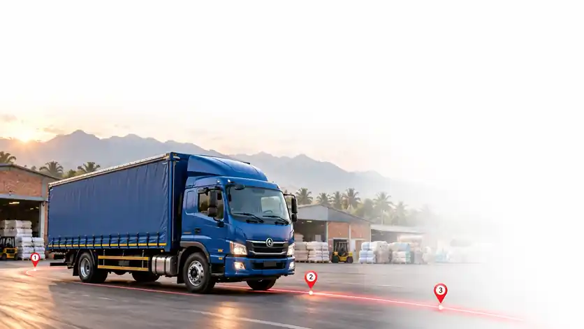 Smart Route Planning workflow truck
